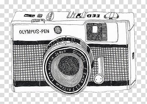 drawing of Olympus Pen camera transparent background PNG clipart