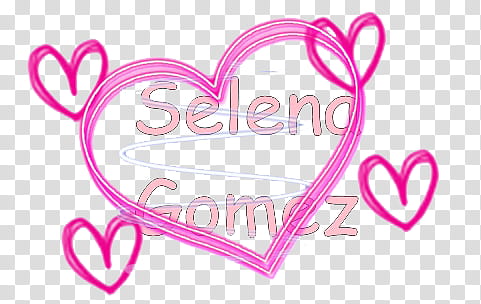 TEXTOS DE SELENA GOMEZ, pink heart Selena Gomez graphic transparent background PNG clipart