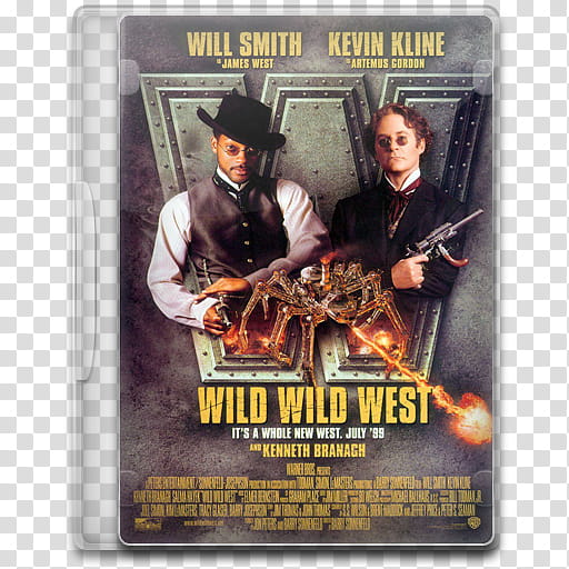 Movie Icon , Wild Wild West, Wild Wild West DVD case transparent background PNG clipart