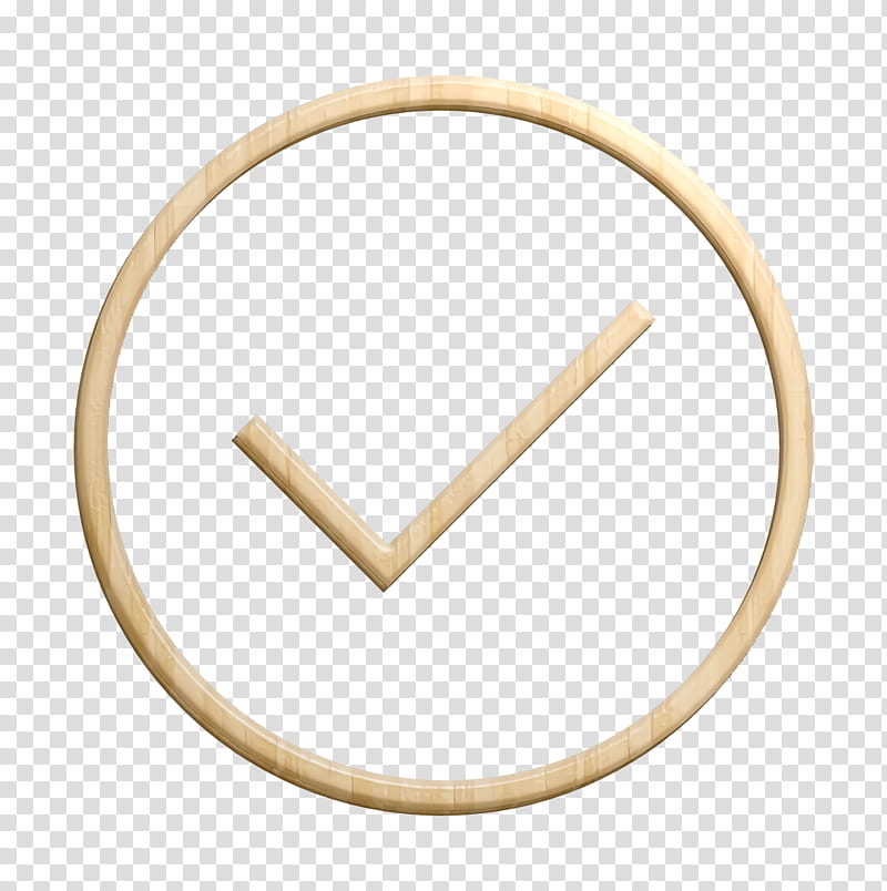 done icon ok icon right icon, Success Icon, Tick Icon, Valid Icon, Yes Icon, Brass, Circle transparent background PNG clipart