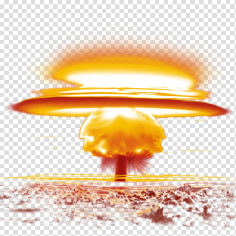 Mushroom Cloud, Nuclear Explosion, Nuclear Weapon, Nuclear Power, Drawing, Nukemap, Bomb, Yellow transparent background PNG clipart