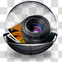 Sphere   , black camera lens icon transparent background PNG clipart