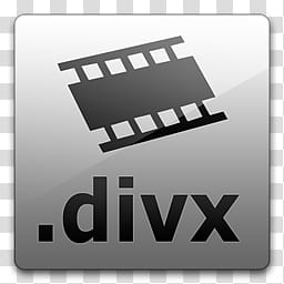 Glossy Standard  , .divx filename icon transparent background PNG clipart