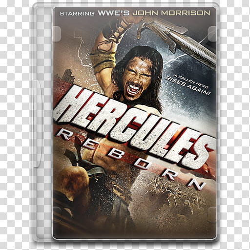 Movie Icon , Hercules Reborn, Hercules Reborn DVD case transparent background PNG clipart