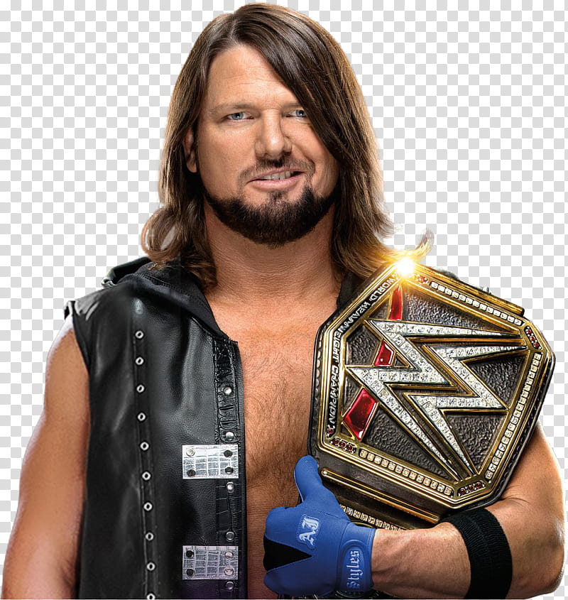 AJ Styles  WWE Champion NEW transparent background PNG clipart