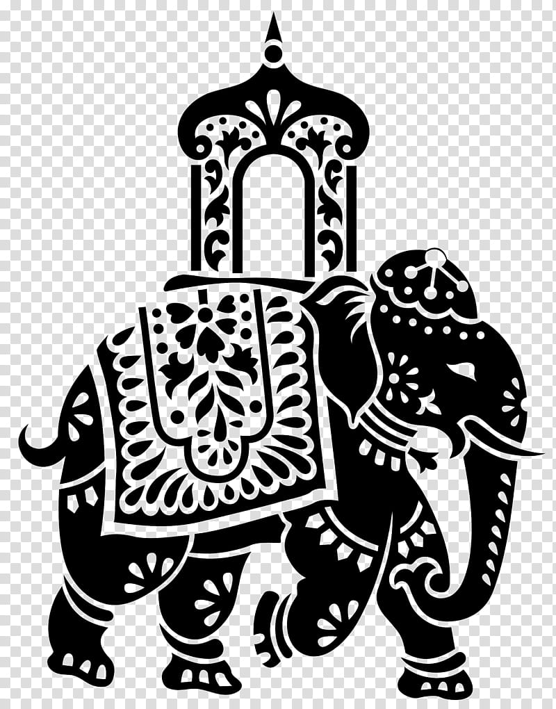 Wedding Invitation, Rajasthan, Elephant, Weddings In India, Asian Elephant, Hindu Wedding, Wedding Reception, Blackandwhite transparent background PNG clipart