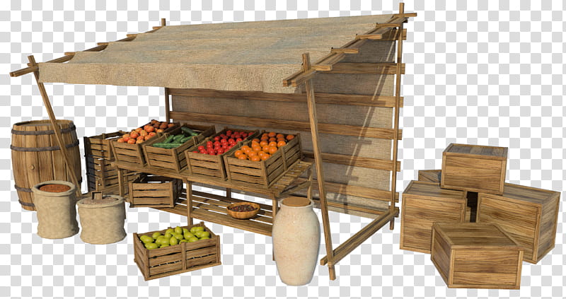 Market Stall , box of fruits transparent background PNG clipart