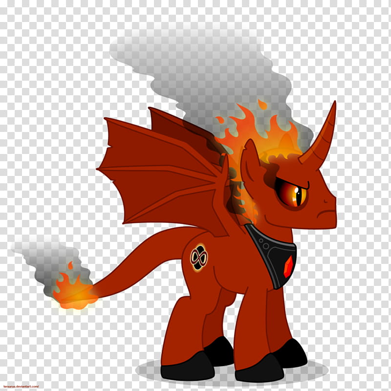Infernal Darkness (old design), red and black dragon illustration transparent background PNG clipart