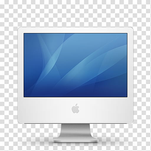 Temas negros mac, white Apple monitor transparent background PNG clipart