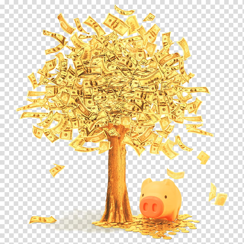 Trees, Money, 2018, Business, Payment, Poster, Money Trees, Yellow transparent background PNG clipart