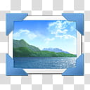 VINI AERO COLECTION, blue body of water and rock formations transparent background PNG clipart