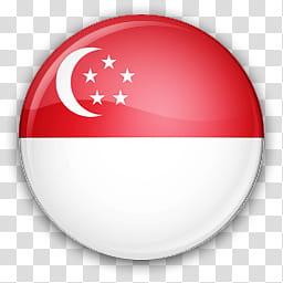 Flag Icons Asia, Singapore transparent background PNG clipart