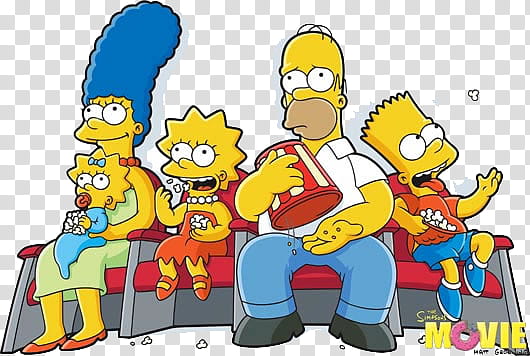 Los Simpsons, The Simpsons family illustration transparent background PNG clipart