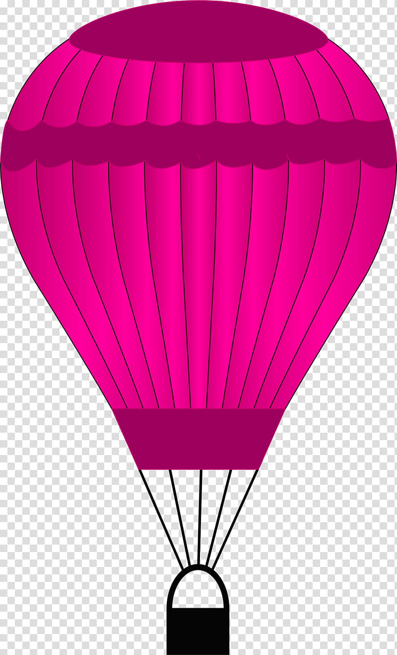 Hot Air Balloon, Line, Pink M, Hot Air Ballooning, Magenta, Lighting, Vehicle, Air Sports transparent background PNG clipart