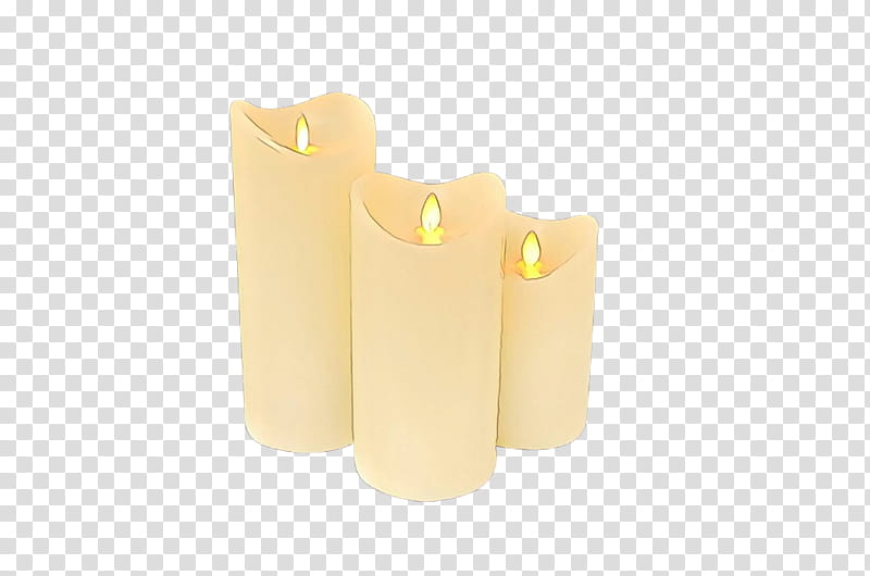 Yellow, Wax, Flameless Candle, Lighting, Material Property, Cylinder transparent background PNG clipart