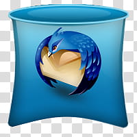 Windows Live For XP, blue bird mail icon transparent background PNG clipart