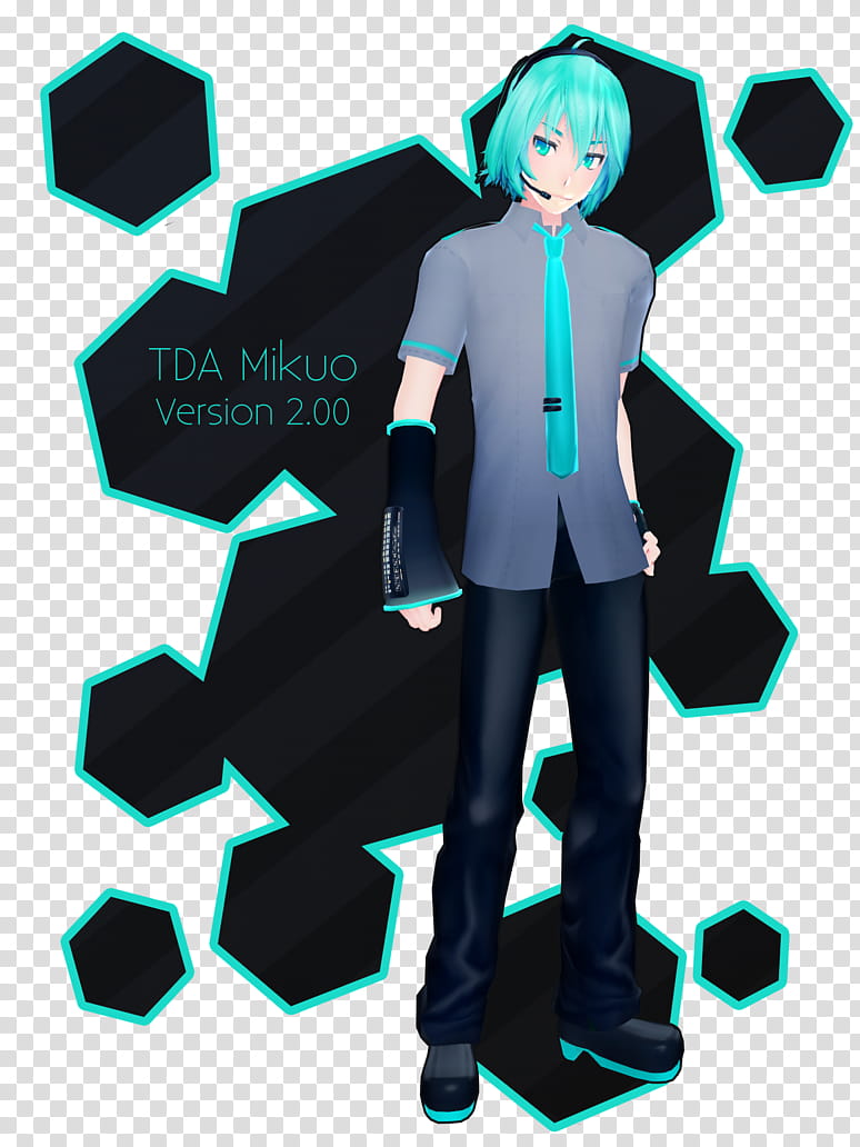 TDA Mikuo Ver . DL, male Hatsune Miku illustration transparent background PNG clipart