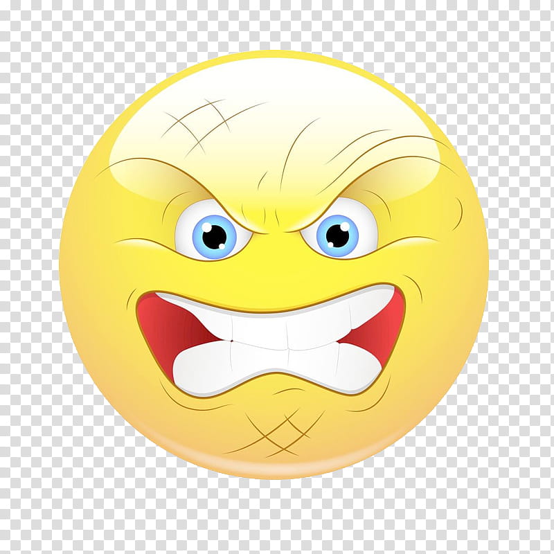 Smiley Face, Emoticon, Emoji, Anger, Online Chat, Facial Expression, Annoyance, Yellow transparent background PNG clipart