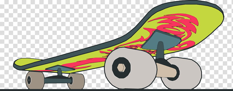 Skateboard Yellow, Skateboarding Equipment, Surfing, Sports, Freeboard, Vehicle, Line, Wing transparent background PNG clipart