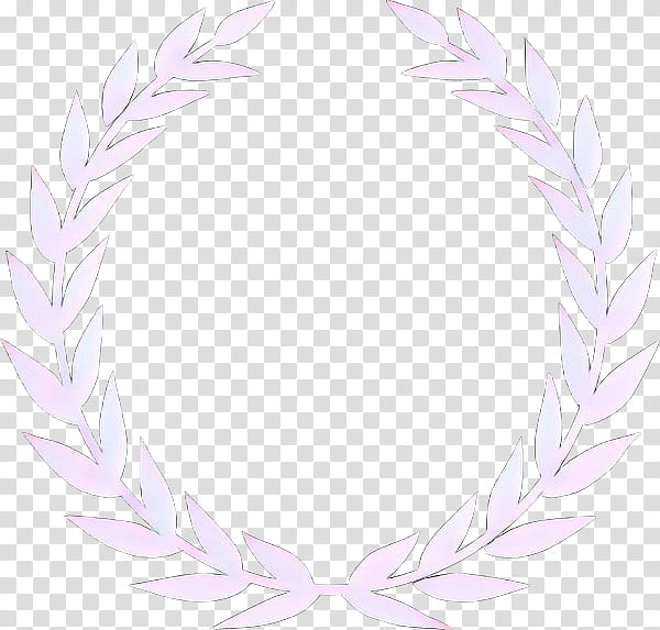 Leaf Wreath, Laurel Wreath, Bay Laurel, Purple, Line, Lilac, Feather, Wing transparent background PNG clipart