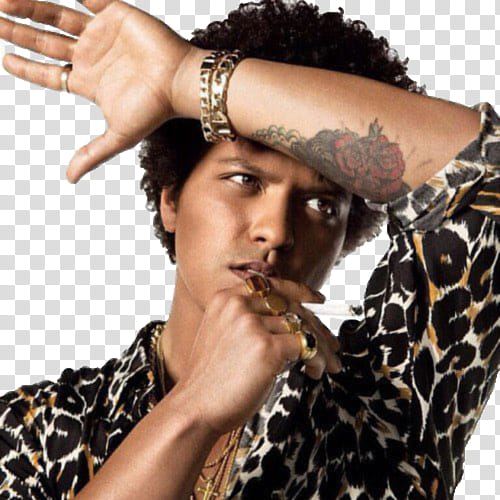 DE BRUNO MARS transparent background PNG clipart