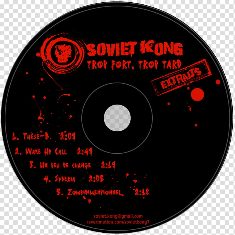 Soviet Kong promo CD transparent background PNG clipart
