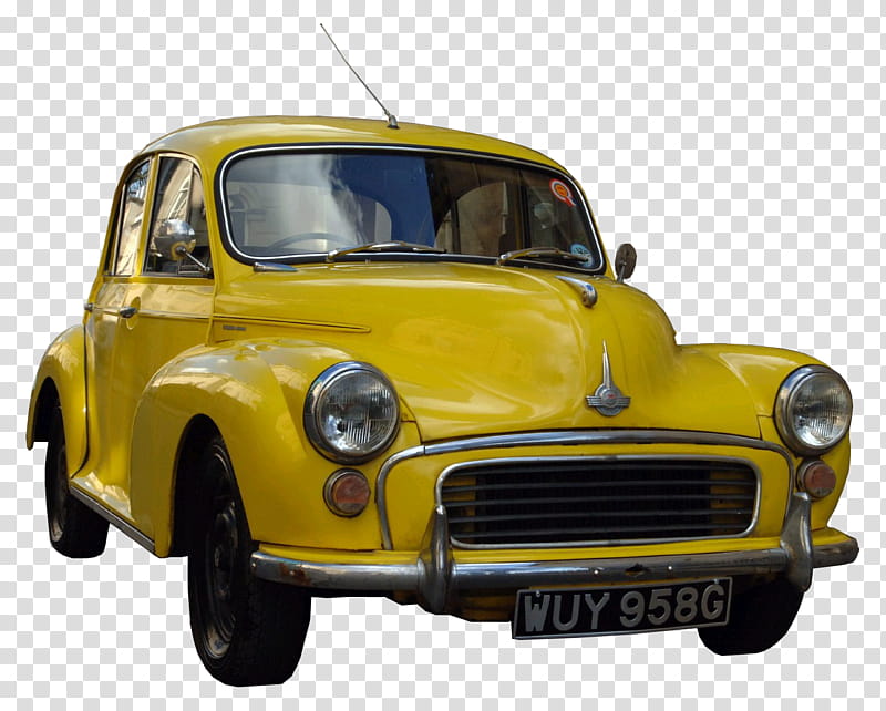 Yellow , classic yellow sedan illustration transparent background PNG clipart