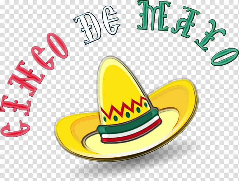 Hat, Cinco De Mayo, Mexican Cuisine, Battle Of Puebla, Borders , Mexicans, Day Of The Dead, Yellow transparent background PNG clipart