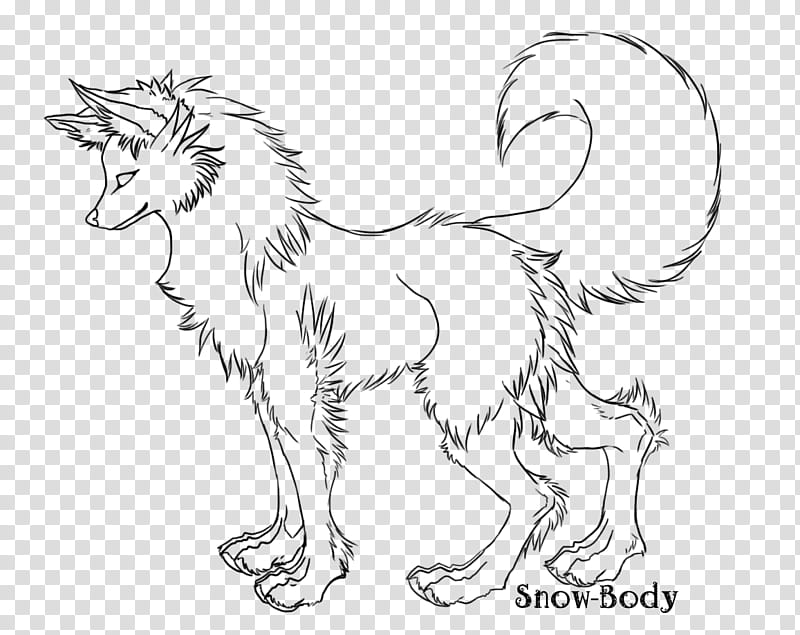 Lineart free, fox sketch transparent background PNG clipart