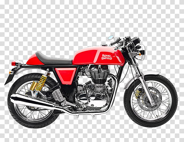 BIKE, red and black Royal Enfield standard motorcycle transparent background PNG clipart