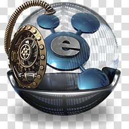 Sphere   , blue and gray letter e illustration transparent background PNG clipart