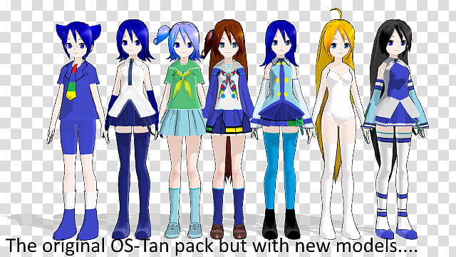 MMD Miawable-p&#;s Os-tan (Updated) transparent background PNG clipart