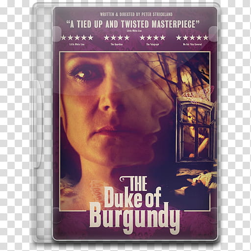 Movie Icon Mega , The Duke of Burgundy, The Duke of Burgundy DVD case transparent background PNG clipart