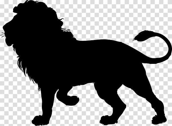 Cat And Dog, Lion, Silhouette, Roar, Drawing, Cartoon, Black, Snout transparent background PNG clipart