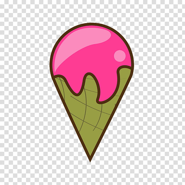 Ice Cream Cone, Heart, Pink M, M095, Dairy, Frozen Dessert, Logo, Plant transparent background PNG clipart
