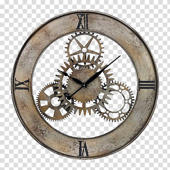Steampunk Clocks  s, brown analog clock transparent background PNG clipart