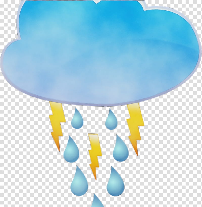 Thunder, Watercolor, Paint, Wet Ink, Rain, Cloud, Storm, Thunderstorm transparent background PNG clipart