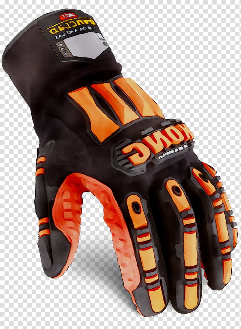 Baseball Glove, Lacrosse Glove, Bicycle, Safety, Sports Gear, Orange, Personal Protective Equipment, Bicycle Glove transparent background PNG clipart