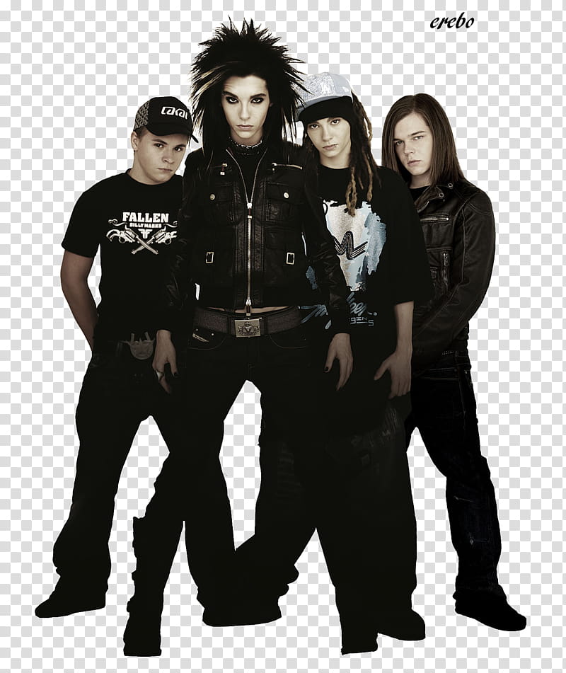 Tokio Hotel, man wearing black zip-up jacket transparent background PNG clipart