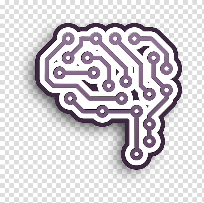 Circuit icon STEM icon Brain icon, Decorative Rubber Stamp, Logo transparent background PNG clipart