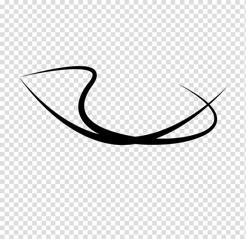 Brush Attempt, curve black line transparent background PNG clipart