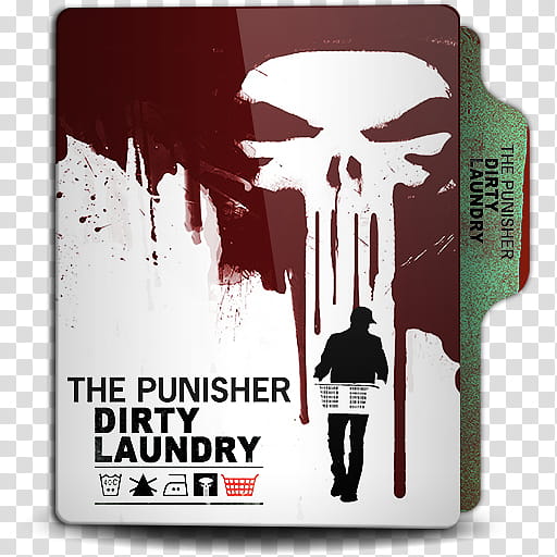 The Punisher folder icon, The Punisher Dirty Laundry. () transparent background PNG clipart