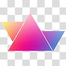 pink and multicolored triangle art transparent background PNG clipart