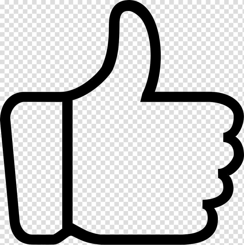 Facebook Like Button, Thumb Signal, Directory, Bookmark, Black, Black And White
, Line, Area transparent background PNG clipart