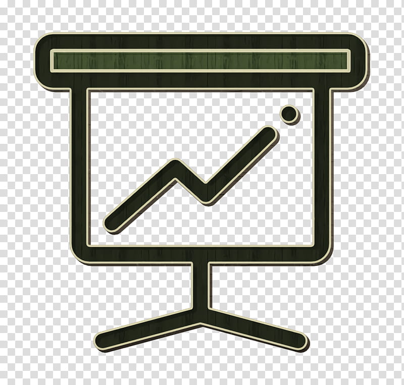 Presentation icon business icon Work icon, Linear Color Web Interface Elements Icon, Sign, Logo, Symbol, Table, Furniture, Square transparent background PNG clipart