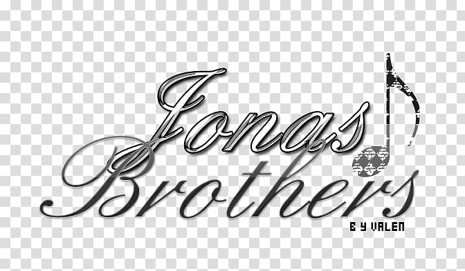 Textos de famosos s, gray and black Jonas Brothers text transparent background PNG clipart