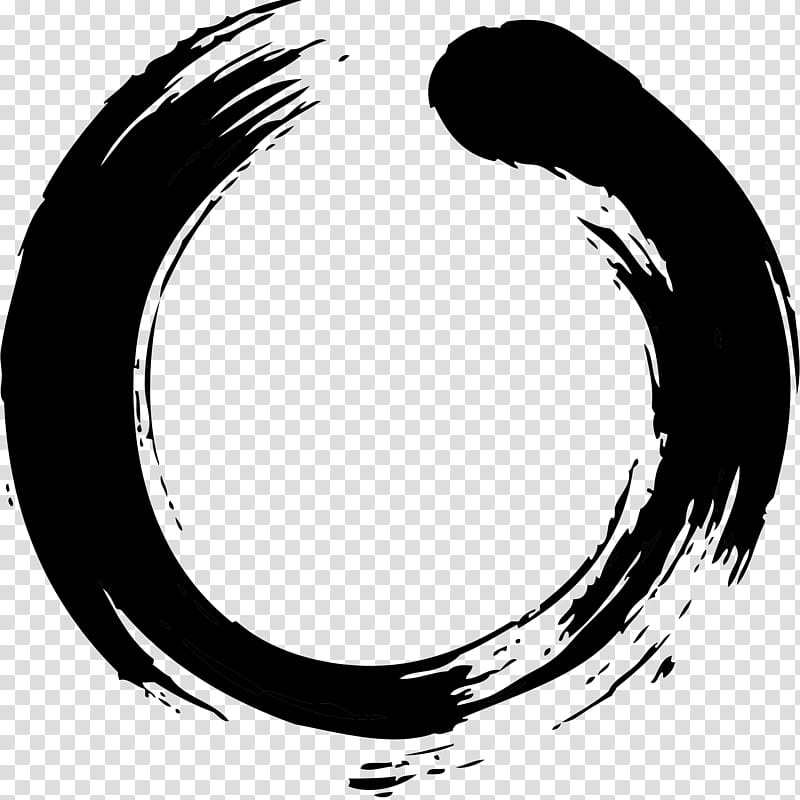 Zen Circle, Buddhism, Symbol, Japanese Calligraphy, Ink Wash Painting, Meditation, Buddhist Symbolism, Enlightenment transparent background PNG clipart