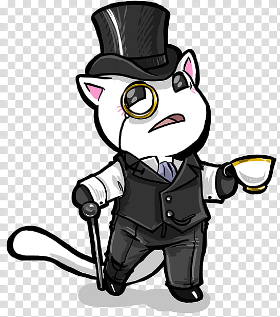 Gentleman Heinrich, animal character with tap hat, vest, and pants illustration transparent background PNG clipart