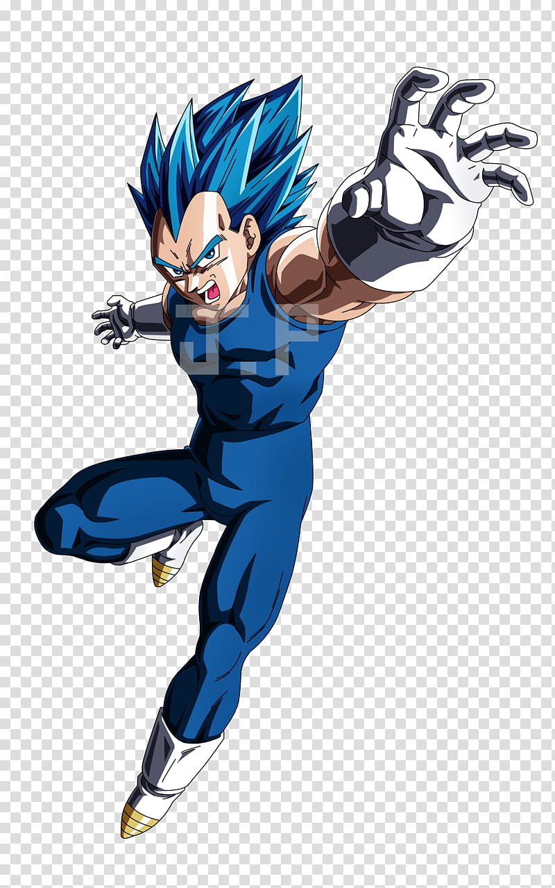 Vegeta SSJ Blue transparent background PNG clipart