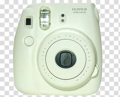 AESTHETIC GRUNGE, white Fujifilm Instax mini  camera transparent background PNG clipart